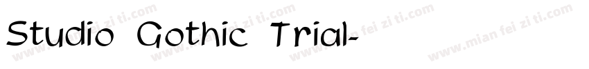 Studio Gothic Trial字体转换